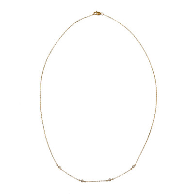 Lupenreiner (F) Brillant-Goldhalskette (LUCENT DIAMONDS)