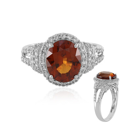 Hessonit-Granat-Goldring