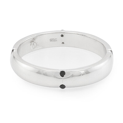 Schwarzer Spinell-Silberring