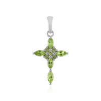 Arizona-Peridot-Silberanhänger
