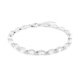 Weißer Topas-Silberarmband