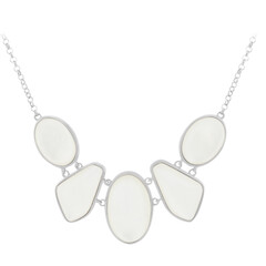 Perlmutt-Silbercollier