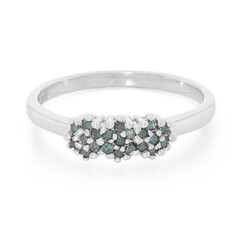 Fancy-Diamant-Silberring