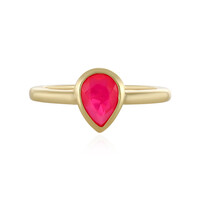 Äthiopischer Pinkfarbener Opal-Silberring