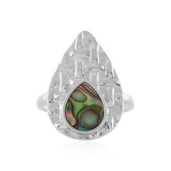 Abalone-Muschel-Silberring