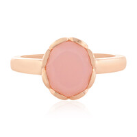Pinkfarbener Opal-Silberring