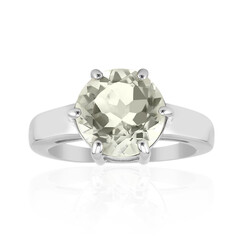 Grüner Amethyst-Silberring