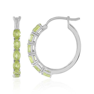 Peridot-Silberohrringe