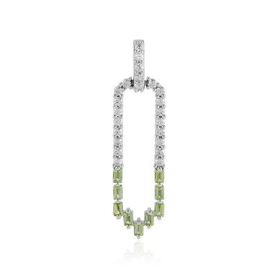 Arizona-Peridot-Silberanhänger