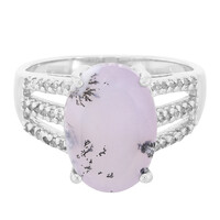 Dendriten-Achat-Silberring