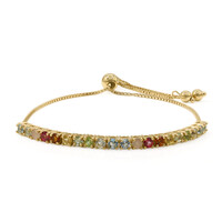 Edelstein-Silberarmband