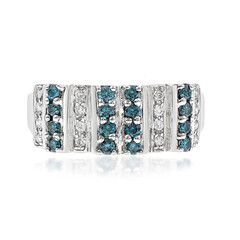 Blauer SI2 Diamant-Goldring