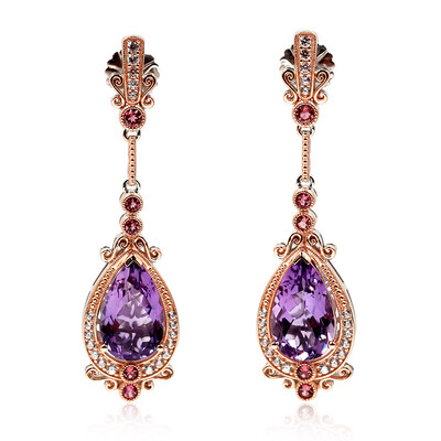 Amethyst-Silberohrringe (Dallas Prince Designs)