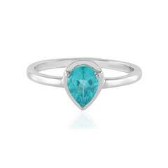 Blauer Apatit-Silberring