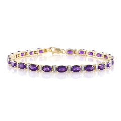 Sambia-Amethyst-Silberarmband