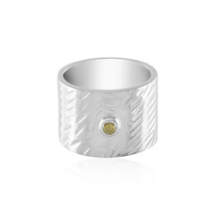 Gelber I3 Brillant-Messingring (Juwelo Style)