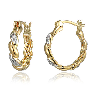 I3 (I) Diamant-Messingohrringe (Juwelo Style)