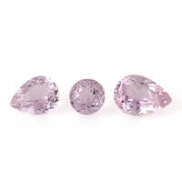 3 Kunzite 11,79 ct