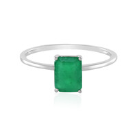 Brasilianischer Smaragd-Platinring