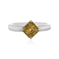 Cognac-Zirkon-Silberring