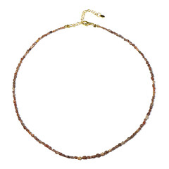 Roter Diamant-Silberhalskette