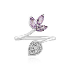 Lavendel-Amethyst-Silberring