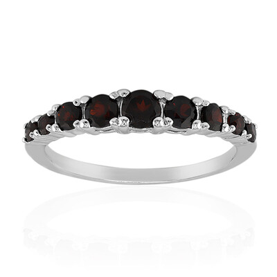 Granat-Silberring