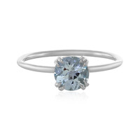 Aquamarin-Platinring