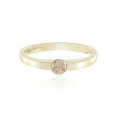 I2 Schokoladen-Brillant-Goldring