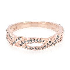 Fancy-Diamant-Silberring