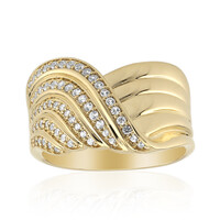 Weißer Saphir-Goldring (Adela Gold)