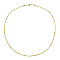 Gelber Diamant-Goldhalskette