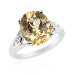 Goldener Labradorit-Silberring