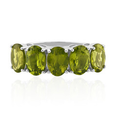 Burmesischer Peridot-Silberring