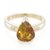 Kupfer-Turmalin-Goldring