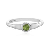 Russischer Demantoid-Silberring