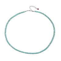 Blauer Apatit-Silberhalskette