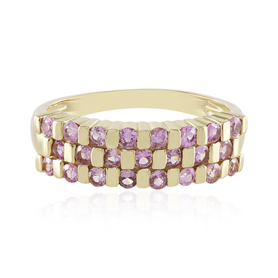 Pinkfarbener Saphir-Goldring (de Melo)