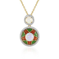 Welo-Opal-Silberhalskette (Adela Silber)