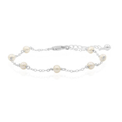 Süßwasserzuchtperlen-Silberarmband