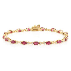 Madagaskar-Rubin-Silberarmband