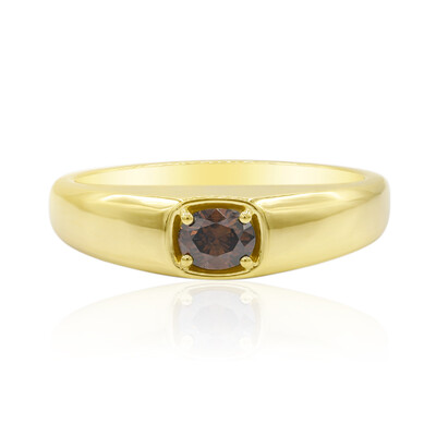 SI1 Argyle-Cognac-Diamant-Herren-Goldring (Mark Tremonti)
