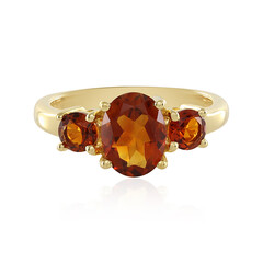 Brandy-Citrin-Silberring