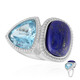 Edelstein-Silberring (MONOSONO COLLECTION)