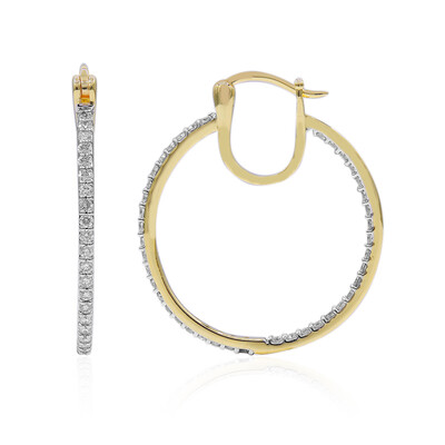 SI1 (G) Brillant-Goldohrringe (Annette)