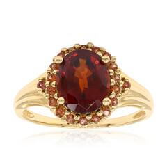 Hessonit-Granat-Goldring