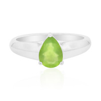 Brasilianischer Grüner Opal-Silberring