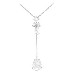 Weißer Quarz-Silbercollier (TPC)