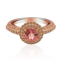Brasilianischer Pinkfarbener Turmalin-Goldring