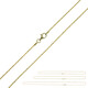 Silber-Criss-Cross-Kettenset - 9,763 g - 40, 50 und 60 cm - vergoldet